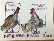 “Turk” the lonely turkey wandering around town during lockdown