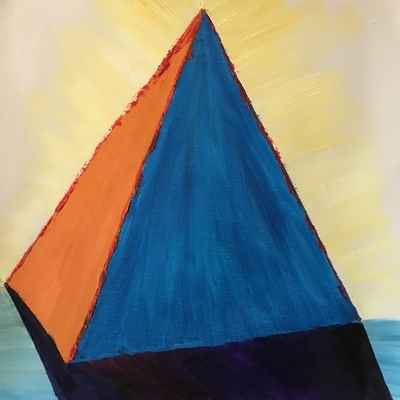 orange and blue triangle