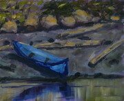 Blue Canoe on Morraine Lake