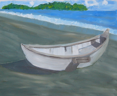 Boat on Onerona Beach