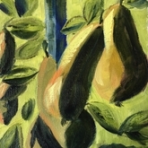 Pears on a trellis