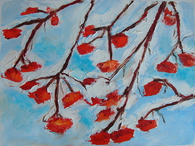 Mountain Ash Berries in the Snow 1