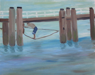 On the Rope Under the Dock