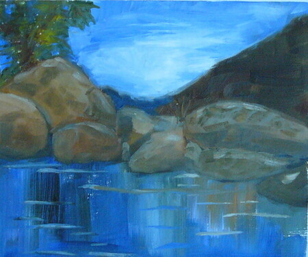 Rocks and Water Scene