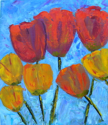 Seven Tulips