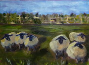 Sheep and Fence